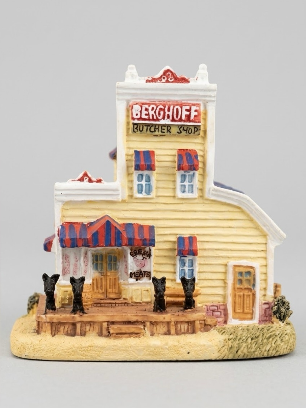 Liberty Falls Berghoff Butcher Shop AH131 Vintage Village Building NIB